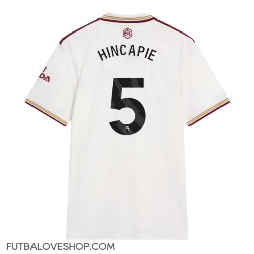 Dres Arsenal Piero Hincapie #5 Tretina 2025-26 Krátky Rukáv